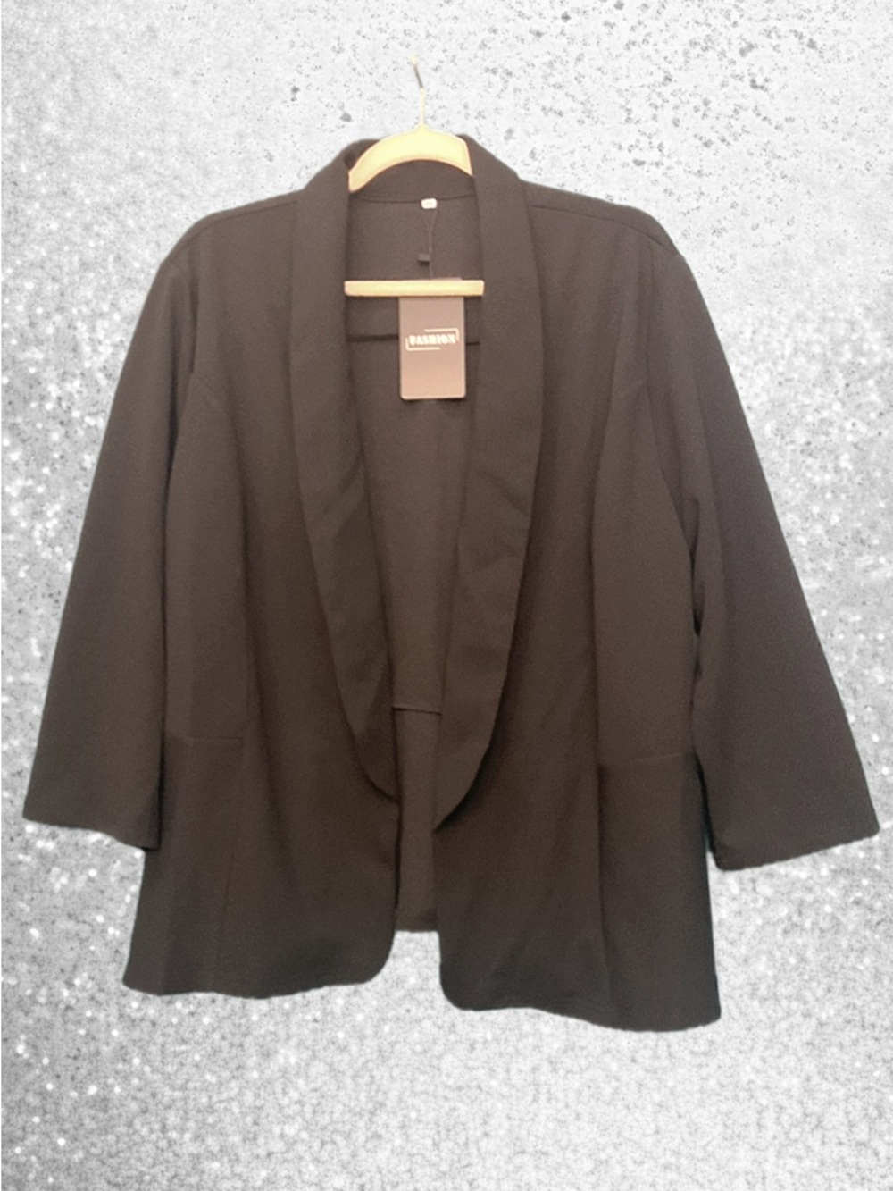 Open-Front Shawl-Collar Blazer • NWT • 28" p2p, 26" length